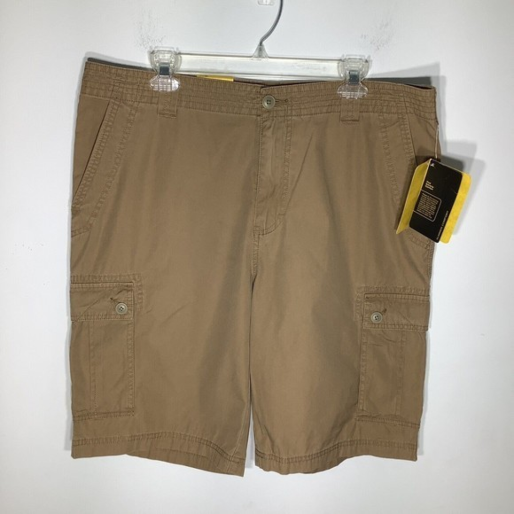 Cabelas Summer Comfort Mens Cargo Field Khaki Shorts Tan Size 36 NWT
